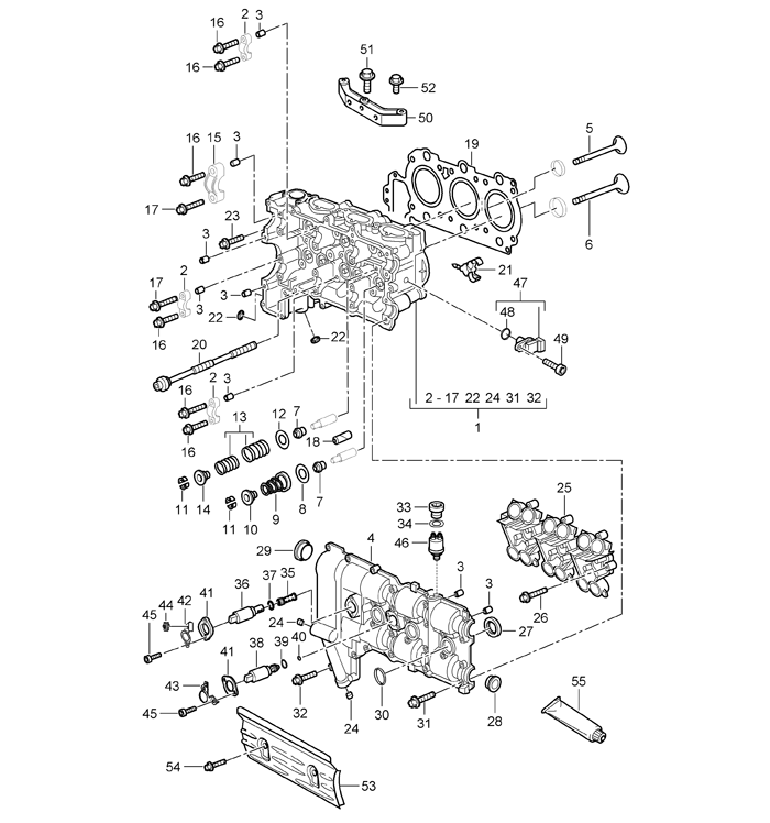 M97.01 Cylinder Head M96.05